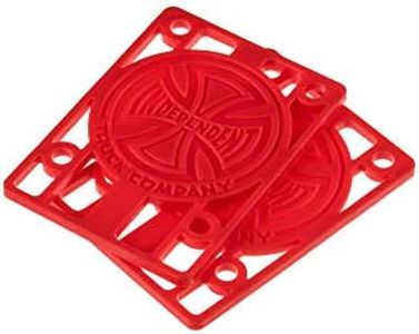 Independent Trucks Skateboard Risers 1/8" Red (Pair) Riser Pads (Hard)