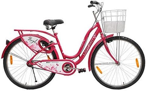 BSA cycles Ladybird Hazel Road Bike / Bicycle (Wheel 26 Inch , Frame 19 In) Pink , Ideal For Girls , Ladies, Rigid