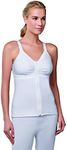 Amoena Women's Hannah Post-Surgery Front Close Camisole, White, XXX-Large C/D (26/28)