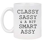 YHRJWN Funny Coffee Mug - Classy Sa