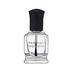 Deborah Lippmann Hard Rock Base and Top Coat | Promotes Healthy Growth for Soft Nails | Diamond Powder Strengthens and Protects Nail Polish | Clear, 50 Fl. Oz