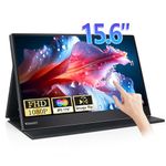 Portable Touch Screen Monitor for Macbook, WIMAXIT 15.6 inch HDR Image Flip Touchscreen with USB C Mini HDMI VESA IPS Non-Glare Matte Disply with Case for iPad, Macbook Pro,PC, PS 4 5, Phone