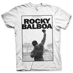 Rocky Officially Licensed Balboa - It Ain't Over Mens T-Shirt (White), Small