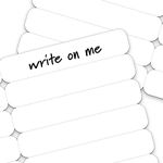 Label Land 100 pcs Writable Iron on Name Tags for Clothing - Clothing Labels for Nursing Home & Day Care Labels, Personalized & Custom Name Tag, Fabric Labels for Clothes Washable Precut 2”x0.38”