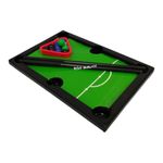 RISHI QUALITY Mini Snooker Pool Table Toy Set for Kids with 2 Sticks and Colourful Balls. Small Size 22 CM.