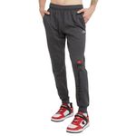 Champion Men's Powerblend Fleece Comfortable Jogger Sweatpants, Granite Heather Script, Large