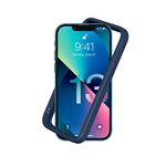 RhinoShield Bumper Case Compatible with [iPhone 13 Mini] | CrashGuard NX - Shock Absorbent Slim Design Protective Cover 3.5M / 11ft Drop Protection - Navy Blue