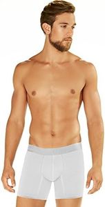 DIANE & GEORDI 5172 Men Boxer Trunks Underwear | Boxer Para Hombres White XL