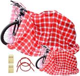 ZMCINER 2 PCS 60” x 80” Bike Gift Bag Extra Large Christmas Gift Bags for Bike Christmas Gift Bags for Giant Gifts Jumbo Bicycle Gift Bag with Strings and Tags