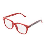 Betsey Johnson Women's Perfectly Imperfect Reading Glasses, Red, 41 mm