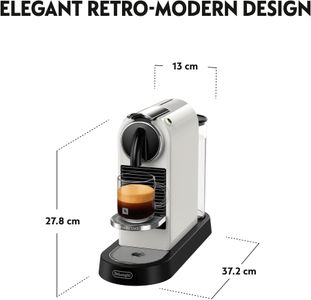 Nespresso Citiz Coffee Machine by De'Longhi – White, Original Pod Espresso with Starter Capsule Set