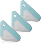 Food Scraper, 2-in-1 Pot and Pan Dish Scraper, Nylon and Silicone, Kitchen Scraper Tools for Cast Iron Skillets, Cookware, Dishes, Pans and Pots, Heat Resistant, Set of 3 - Blue