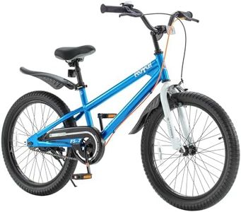 Royalbaby Freestyle 7 Kids Bike 20 Inch Wheel Dual Handbrakes Teens Bicycle Boys Girls Ages 6-10 Years, Kickstand and Water Bottle Included, Blue