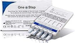 One Step: 5 x Drug Test Kits Urine 10 in 1 Panel Kit - Tests for Heroin, Opiates, Cannabis, Cocaine, Speed and more