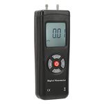 ASHATA Digital Differential Pressure Gauge,Handheld Manometer Digital Air Pressure Meter,Dual Port Air Pressure Meter Pressure Gauge