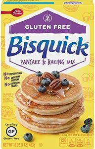 Betty Crocker Bisquick Baking Mix, Gluten Free Pancake and Waffle Mix, 16 oz Box (Pack of 1)