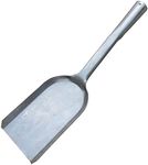 Fireplace 14-Inch Long Ash Shovel One Piece Intact Formed BBQ Charcoal Ash Poker Scoop Mini Dust Pan Oven Ash Shovel Heavy Gauge Steel Stove Coal Shovel