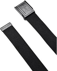 Under Armour Boys' Webbing Belt, Black (001)/Black, One Size Fits Most