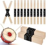 Fiada 30 Pairs Drum Sticks Bulk Drum Sticks Maple Drumsticks 5A Classic Maple Wood Drumsticks Rhythm Sticks for Adults Drumming Drum Accessories