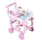 Desserte XL Disney Princess - Smoby - Mixte - Rose - 17 accessoires inclus - Enfant - Des 3 Ans