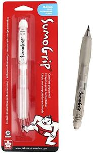 SAKURA SumoGrip Pencil with Comfort Grip - 0.9 mm Ergonomic Mechanical Pencil - Clear