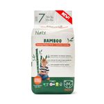 Naty Bamboo Viscose Nappy Pants – Silky Soft, Plant Based Pull ups, Dermatologically Tested for Sensitive Skin & Super Absorbent (Size 7, 64 Count)