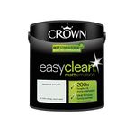 2.5L CROWN Easy Clean MATT Emulsion Multi Surface Paint That can be Used on Walls, Ceilings, Wood and Metal. Stain & Scrub Resistant Formula – Botanical Extract