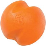 West Paw Zogoflex Jive Durable Nearly Indestructible Dog Ball Chew-Fetch-Play Dog Toy, 100% Guaranteed Tough, It Floats!, Made in USA, Small 2.6-Inch, Tangerine