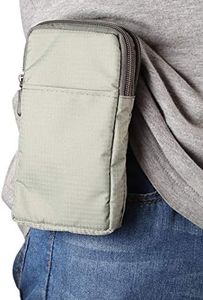 Sac Bandoulière Portefeuille Poche, Ceinture Clip Sacoche Etui, 6.5" Sac de Ceinture Téléphone Portable Sac Banane Pochette Porte-Monnaie Portefeuille Zippée Étui Housse Porte-Cartes Messenger Sac