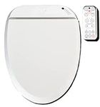 EVOLVE Electronic Remote Control Bidet Elongated Smart Toilet Seat, Soft Close, Warm Seat, Warm Water and Dry, LED Nightlight, Eco Power Save, Self Cleaning Full Stainless Nozzle