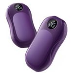 WHATOOK Magnetic Hand Warmers Rechargeable 2 Pack: 3 Levels Heating Electric Hand Warmers, AI Smart Chips Safe Heat Portable Handwarmers for Raynauds, Winter Outdoor Camping, Skiing, Hunting (Purple)