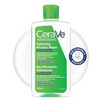 Cerave Micellar Water Hydrating Facial Cleanser and Eye Makeup Remover with Essential Ceramides, Hyaluronic Acid and Niacinamde (Vitamin B3), Fragrance Free & Non-irritating, 296ml
