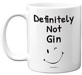 Stuff4 Definitely Not Gin Funny Mugs, 11oz Ceramic Dishwasher Safe Premium Mugs, Gin Gift, Office Gifts for Women, Gin Gifts for Men, Funny Work Mug