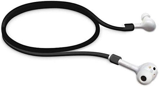 kwmobile Cinta de sujeción Compatible con Huawei FreeBuds - Correa para Auriculares - Banda Strap Negro