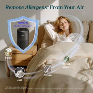 LEVOIT Core Mini Air Purifier – Black Compact HEPA Filter