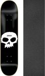 Zero Skateboards Single Skull Skateboard Deck - 8" x 32" with Jessup Griptape - Bundle of 2 items