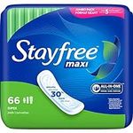 Stayfree Maxi Pads for Women, Super