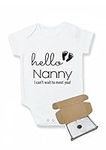 Hello Nanny | Baby Announcement Vest Bodysuit (Pregnancy Reveal) - Gift Wrapped with Box