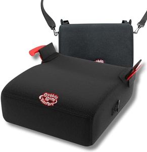 BubbleBum Teleport Backless Booster Car Seat, Kids Booster Seat for Car 40-100 lbs, Telescopic Portable Carseat, Ideal for Everyday Use and Foldable for Travel, 4 Year Old + Child/Toddler - Black