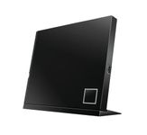 ASUS SBC-06D2X-U external 6X Blu-ray combo, Stand Design, Mac Compatible, M-DISC support, Disc Encryption, Unlimited Webstorage(12 months), NERO Backitup, E-Media