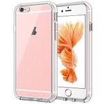 JETech Case for iPhone 6 and iPhone 6s, Non-Yellowing Shockproof Phone Bumper Cover, Anti-Scratch Clear Back (Clear)