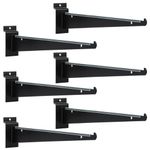 AOKLIT 6 PCS 12 Inch Slatwall Shelf Bracket, Price-Friendly, Easy Installation, Multipurpose for Garages, Workshops, Retail Displays, Home Organization & More