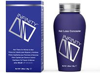 Infinity Hair Fiber - Hair Loss Concealer - Hair Thickening Fiber for Men & Women - Medium Brown, 28g