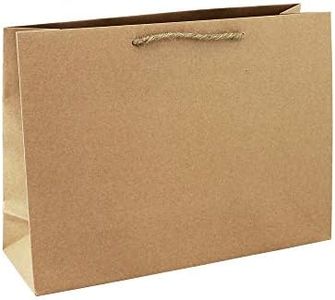 Eurowrap 28800-6C - Un Sac Cadeau Kraft - Format Shopping - 37,3x11,8x27,5cm - 210g - Emballage Cadeau Kraft, Emballage, Idéal pour : Puzzle, Jeu De Société, Coffret Créatif