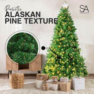 SA Products 7ft Pre-Lit Christmas Tree – Artificial Holiday Decor