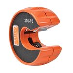 Bahco 306-10 Pipe Slice Tube Cutter, Black/Orange, 10 mm