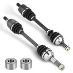 Chabushi Front Left Right CV Axle Drive Shaft & Wheel Bearings Set for Honda Foreman Rubicon 500 TRX500FM/FA/FE 2014 2015 2016 2017 2018 44250-HR4-A22 ATV Axle Replacement