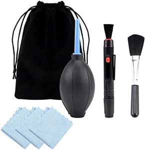 TSLBW 7 en 1 Kits Limpieza Cámara Reflex Profesional para Cámaras paños de Microfibra Pluma de Limpieza de Lentes soplador de Bomba de Aire para cámara réflex Digital, Lente y Limpieza de Filtro