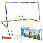 Dreamon Football Goal for Kids Post Net With Ball Pump Indoor Outdoor Soccer Sport Games Mini Training Practice Set Kids Toy