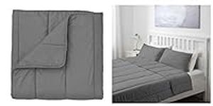 Ikea HALLESPRING Comforter Set, Gra